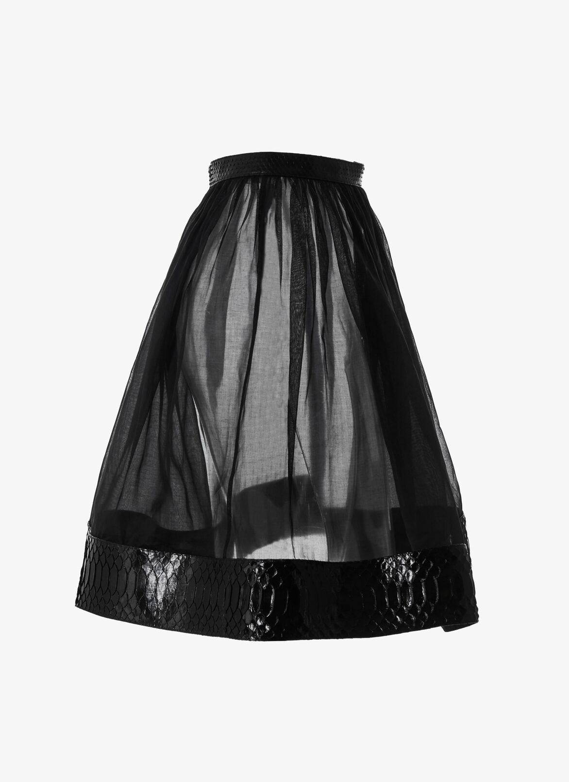 Alaïa Edition 1990 Organza And Python Ballerina Skirt ALAÏA BLACK ALAÏA EDITION 1990 ORGANZA AND PYTHON BALLERINA SKIRT
